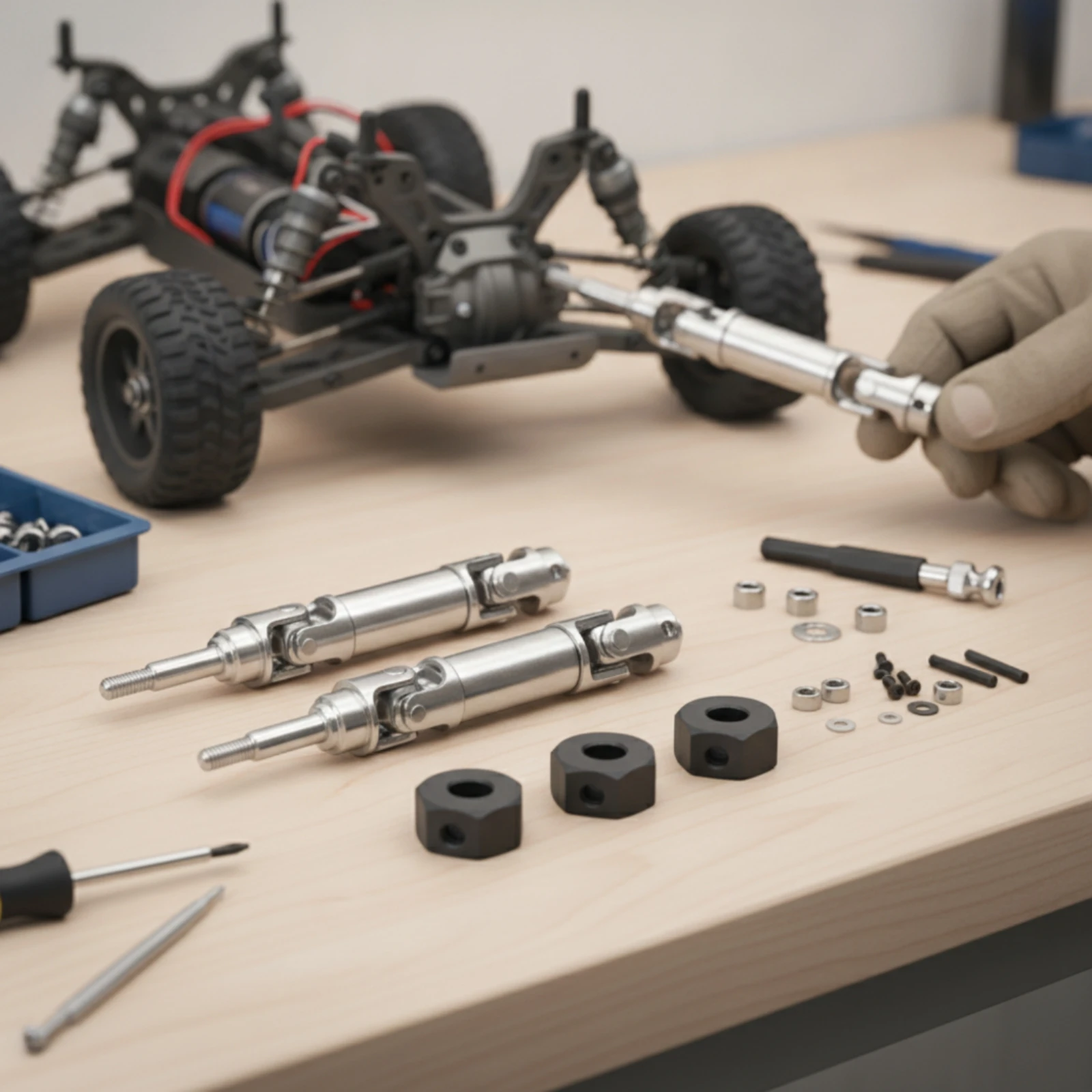 Heavy Duty RC Model Builders Drive Shafts with Couplers Hardware Kit Fiable Drivetrain for Mini XRT VXL 3S
Heavy Duty RC Model Builders Drive Shafts with Couplers Hardware Kit Fiable Drivetrain for Mini XRT VXL 3S