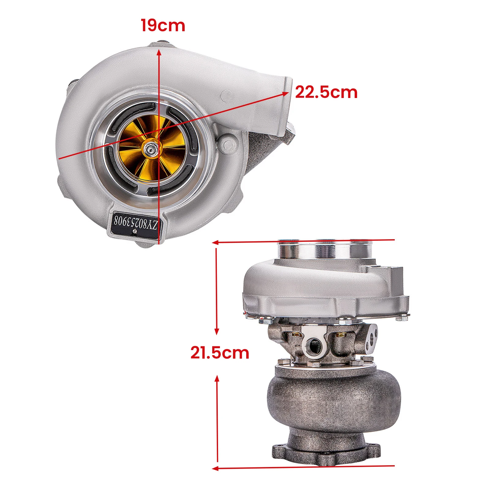 GT30 GT3037 GT3076R Billet Steel Wheel Turbo Turbocharger 500hp+ T3.82 A/R Turbine For 2.5L-3.0L Engines
GT30 GT3037 GT3076R Billet Steel Wheel Turbo Turbocharger 500hp+ T3.82 A/R Turbine For 2.5L-3.0L Engines