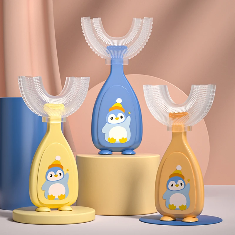 Baby Toothbrush Children 360 Degree U-shaped Child Toothbrush Teethers Soft Silicone Baby Brush Kids Teeth Oral Care Cleaning
Baby Toothbrush Children 360 Degree U-shaped Child Toothbrush Teethers Soft Silicone Baby Brush Kids Teeth Oral Care Cleaning