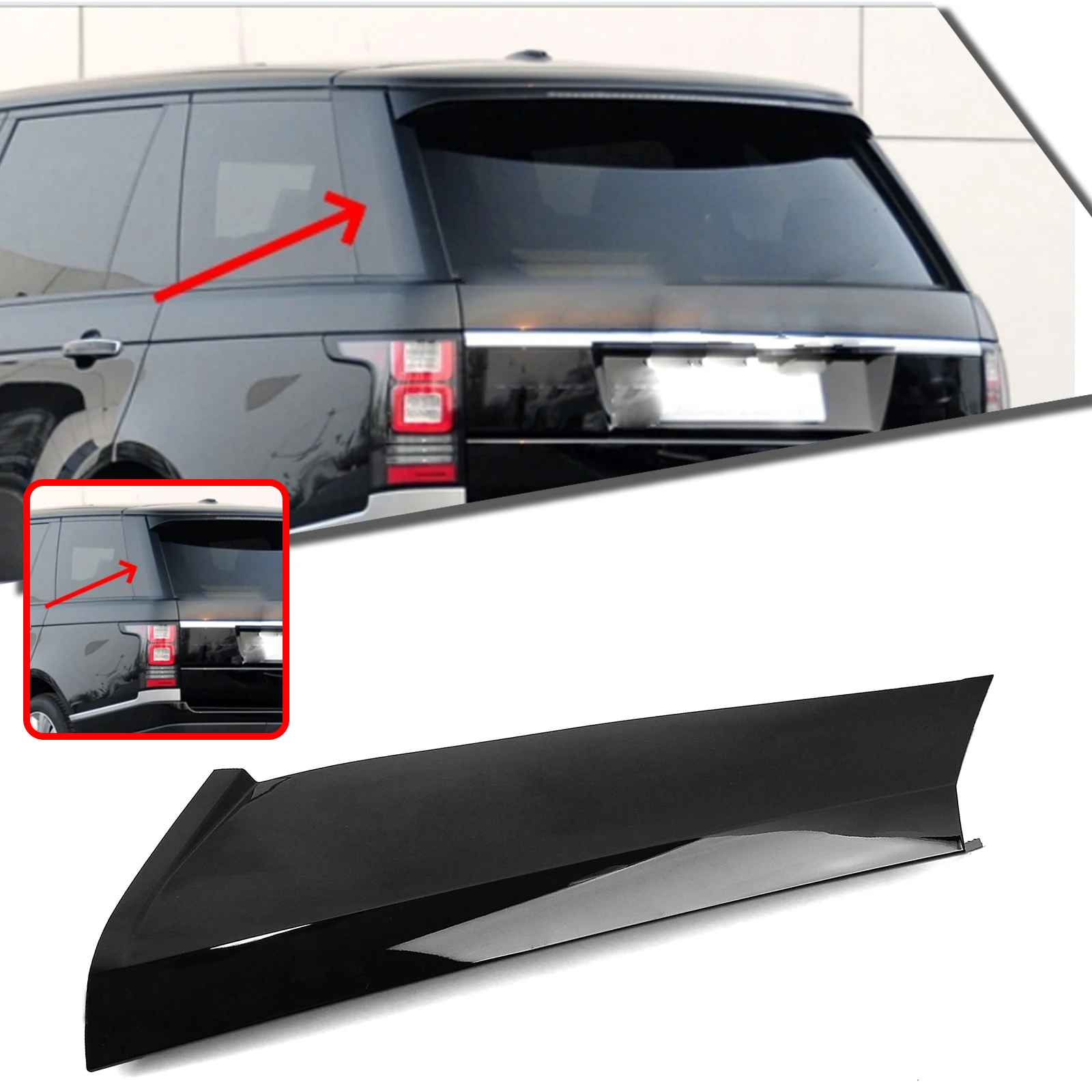 Gloss Black Rear Window Side D Pillar Panel Cover Trim Windshield Molding Strip Bar For Land Rover Range Rover 2013-2021
Gloss Black Rear Window Side D Pillar Panel Cover Trim Windshield Molding Strip Bar For Land Rover Range Rover 2013-2021