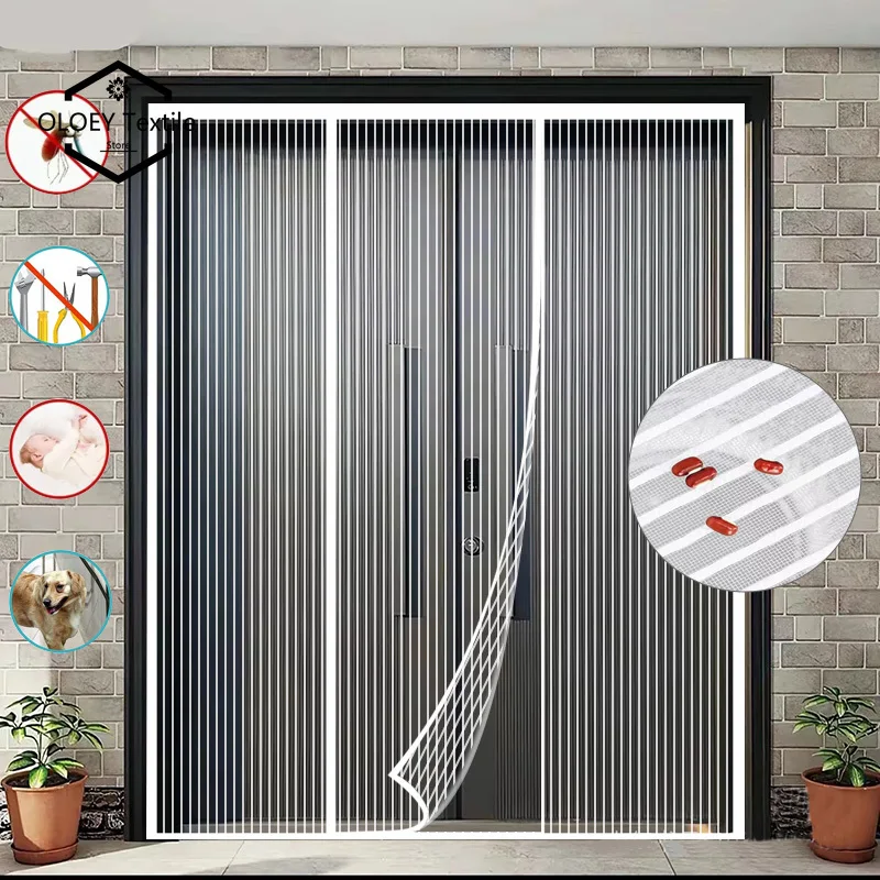 Garage door curtain, magnetic suction, mosquito and dust prevention, large door curtain, double opening, no punching required
Garage door curtain, magnetic suction, mosquito and dust prevention, large door curtain, double opening, no punching required