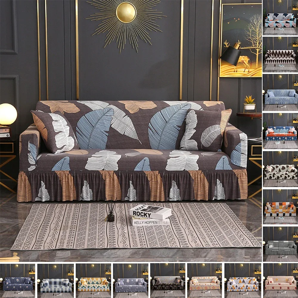 Cover for Sofa with Skirt 1/2/3/4 Seater Stretch Sofa Cover Elastic Printed Non-slip Armchair Slipcover for Living Room Hotel
Cover for Sofa with Skirt 1/2/3/4 Seater Stretch Sofa Cover Elastic Printed Non-slip Armchair Slipcover for Living Room Hotel