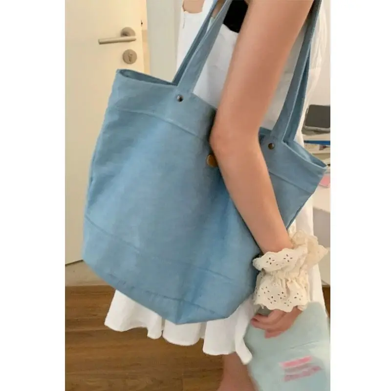 Canvas Summer Simple Pure Color and Versatile Commuting Large Capacity Single Shoulder Tote Bag for Women
Canvas Summer Simple Pure Color and Versatile Commuting Large Capacity Single Shoulder Tote Bag for Women