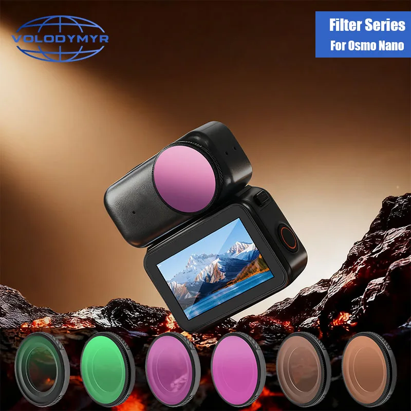 VOLODYMYR Lens Filter Set for DJI OSMO Nano Sports Camera CPL/UV/ND/NDPL8/16/32/64 Aluminium Alloy Frame Protector Filters Kit
VOLODYMYR Lens Filter Set for DJI OSMO Nano Sports Camera CPL/UV/ND/NDPL8/16/32/64 Aluminium Alloy Frame Protector Filters Kit
