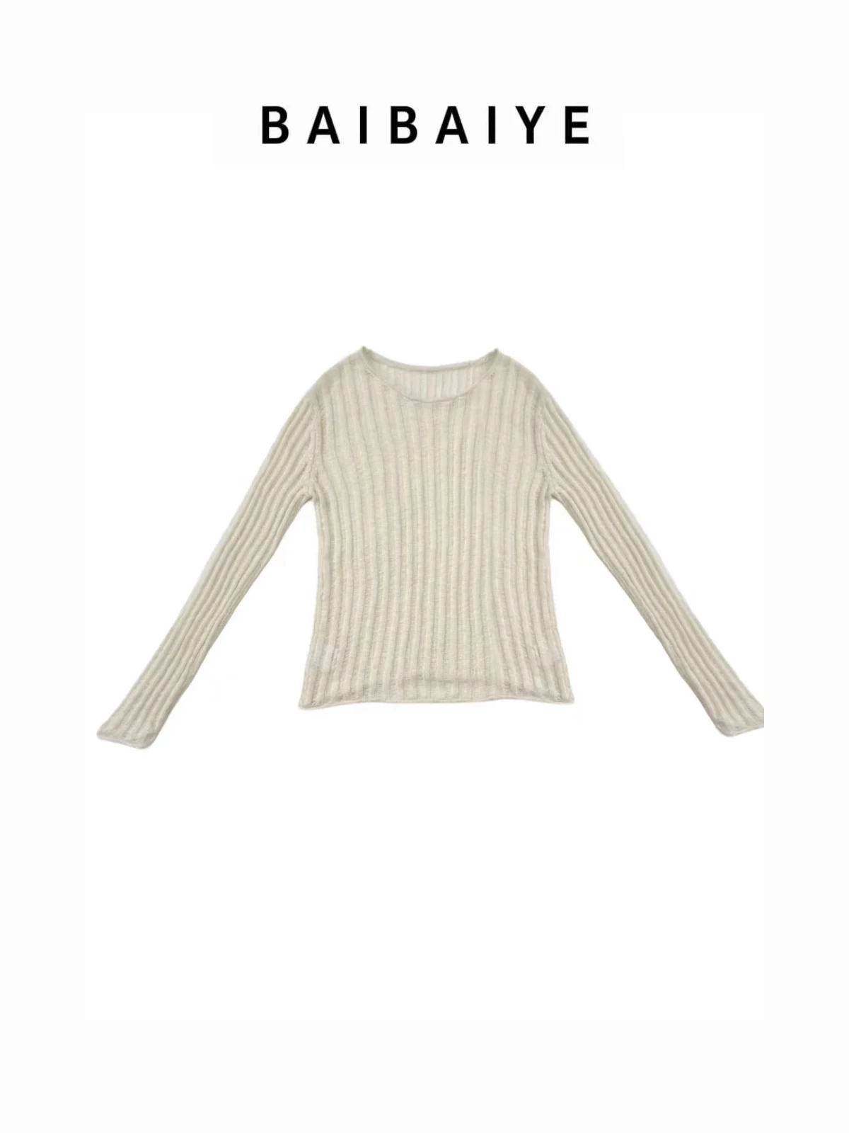 Вязаный свитер-пуловер Baibaiye, бежевый, базовый слой, повседневный, длинный рукав, смесь хлопка
Вязаный свитер-пуловер Baibaiye, бежевый, базовый слой, повседневный, длинный рукав, смесь хлопка