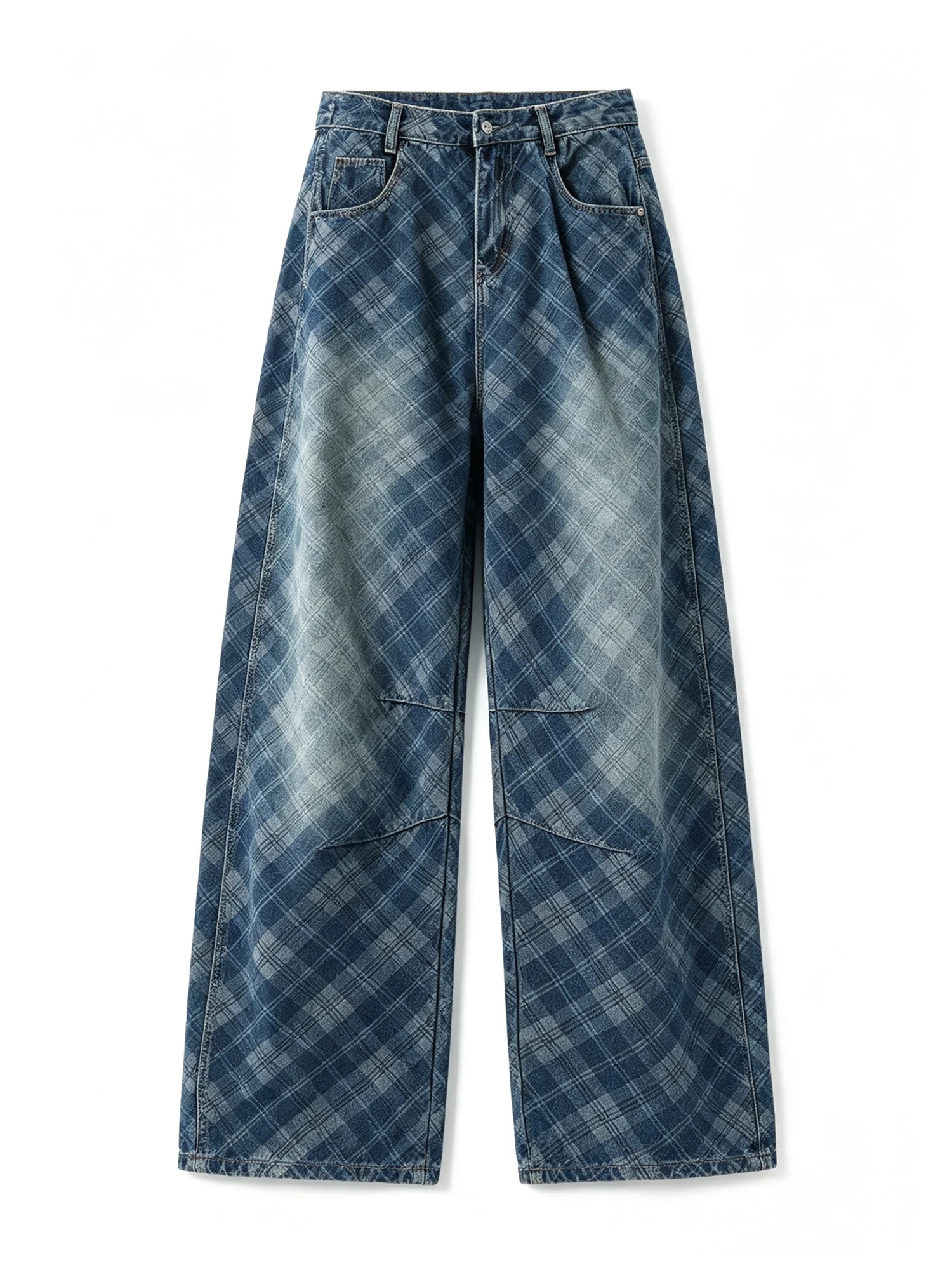 Women's Blue Plaid Jeans Y2k Gyaru Punk Oversize Washed Denim Pants BF style Vintage Hiphop Grunge Baggy Denim Trousers Clothes
Women's Blue Plaid Jeans Y2k Gyaru Punk Oversize Washed Denim Pants BF style Vintage Hiphop Grunge Baggy Denim Trousers Clothes