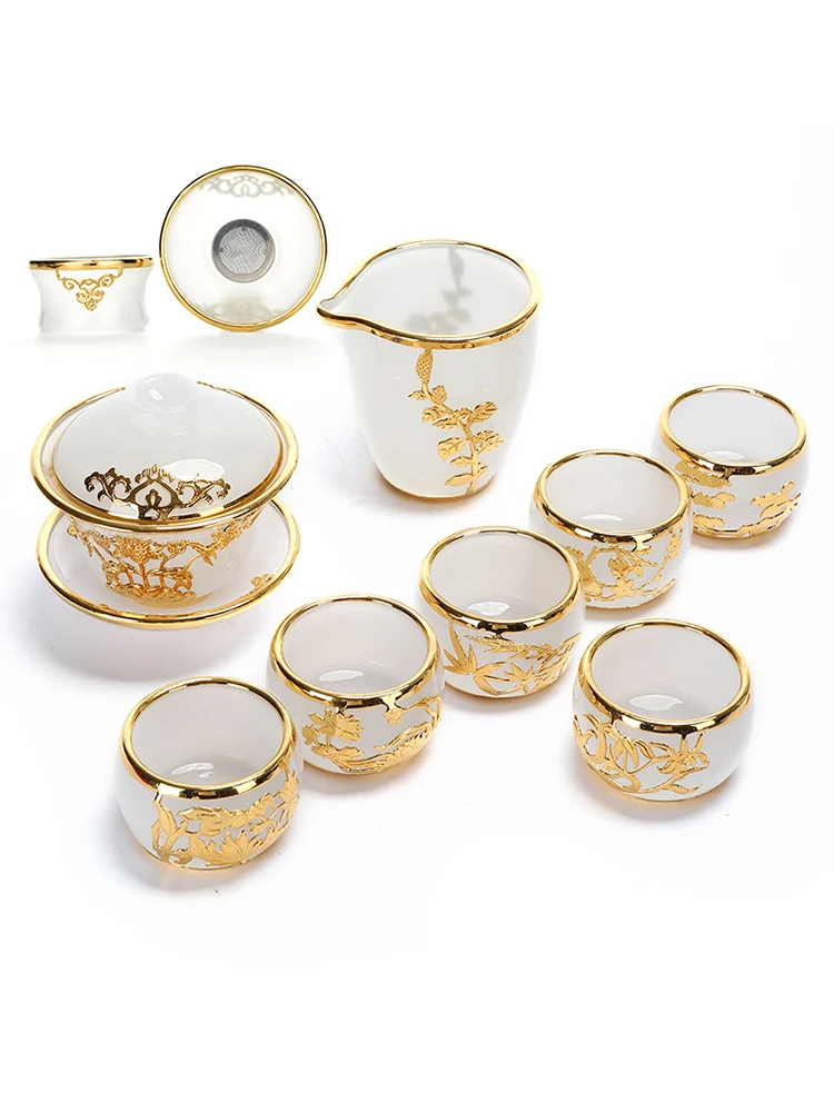 Стеклянный инфузер Gaiwan Tureen, посуда для кофе, посуда для чая, посуда для напитков, тибетская чашка, фильтр, золотой чайник, керамический чайный сервиз Кунг-фу, чайная чашка
Стеклянный инфузер Gaiwan Tureen, посуда для кофе, посуда для чая, посуда для напитков, тибетская чашка, фильтр, золотой чайник, керамический чайный сервиз Кунг-фу, чайная чашка
