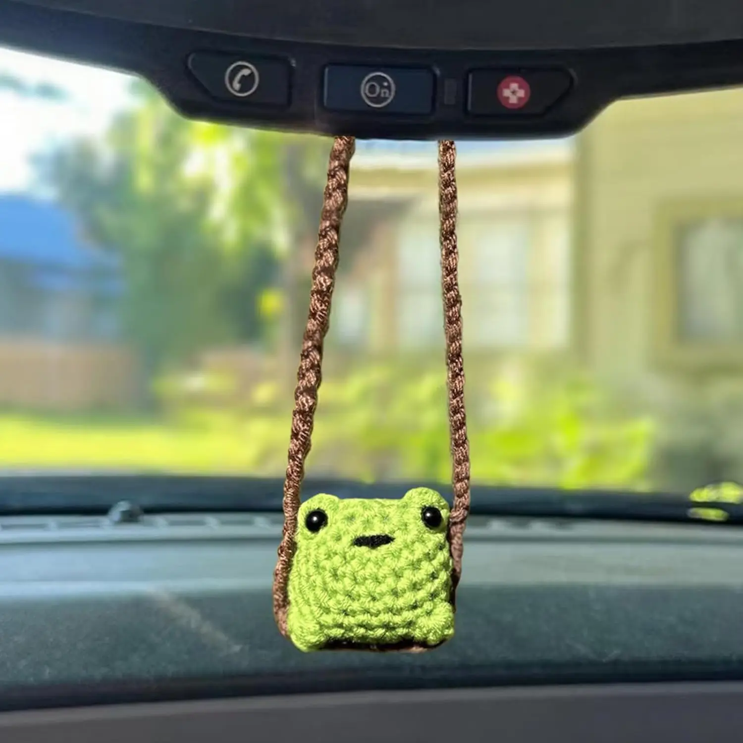 Cute Crochet Frog Car Decor,Car Hanging Accessories for Rear View Mirror,Boho Positive Animals Charm
Cute Crochet Frog Car Decor,Car Hanging Accessories for Rear View Mirror,Boho Positive Animals Charm