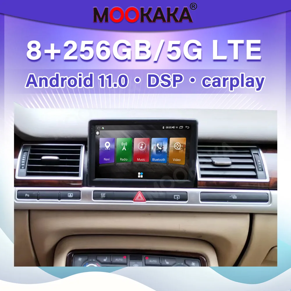 6+128G Android 11 Carplay For Audi A8 2004-2012 Multimedia Player DSP Touch Auto Audio Car Stereo Radio GPS Navigation Head Unit
6+128G Android 11 Carplay For Audi A8 2004-2012 Multimedia Player DSP Touch Auto Audio Car Stereo Radio GPS Navigation Head Unit