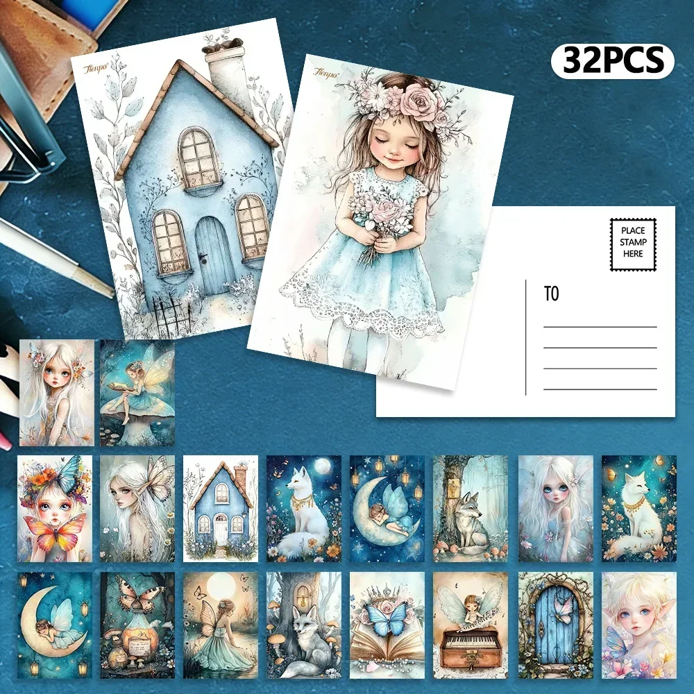 32pcs, healing fairy, postcards, decorations/greeting cards/postcards, high-definition printing, collectible and can be mailed
32pcs, healing fairy, postcards, decorations/greeting cards/postcards, high-definition printing, collectible and can be mailed