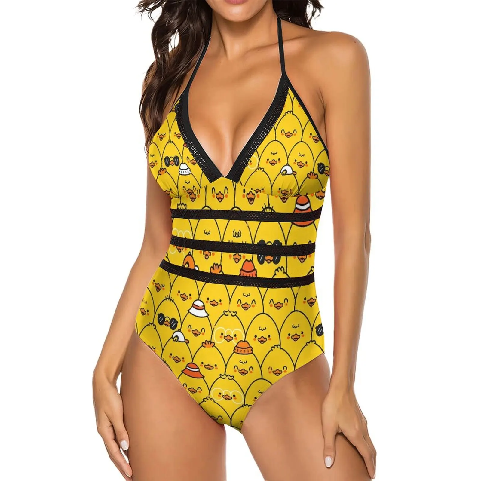 Yellow Ducks Swimsuit Funny Ducklings One-Piece Swimwear Push Up Sweet Bathing Suit Sexy Sport Custom DIY Beach Wear
Yellow Ducks Swimsuit Funny Ducklings One-Piece Swimwear Push Up Sweet Bathing Suit Sexy Sport Custom DIY Beach Wear
