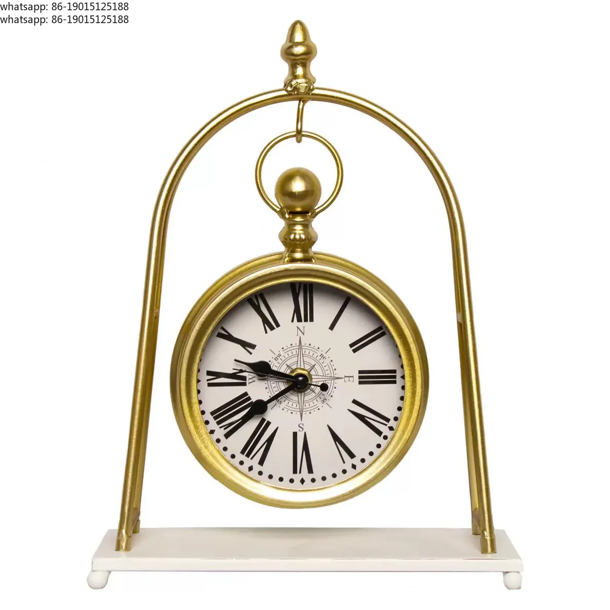 European retro light luxury living room home clock placement, desktop silent desktop clock ornament, American seat clock
European retro light luxury living room home clock placement, desktop silent desktop clock ornament, American seat clock