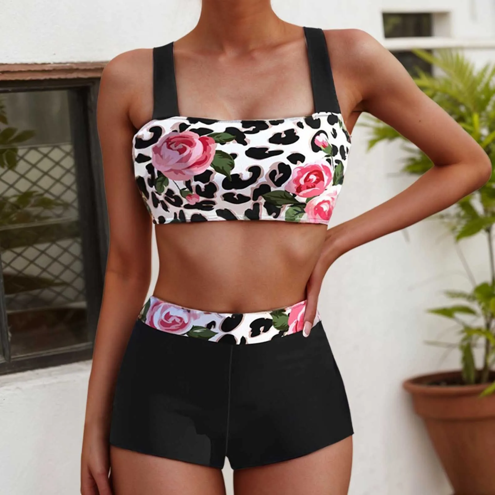 2025 Women High Waist Tankini Summer New Design Printing Swimwear Swimsuit Bikini Bathing Suit Two Piece Set Beach Wear
2025 Women High Waist Tankini Summer New Design Printing Swimwear Swimsuit Bikini Bathing Suit Two Piece Set Beach Wear