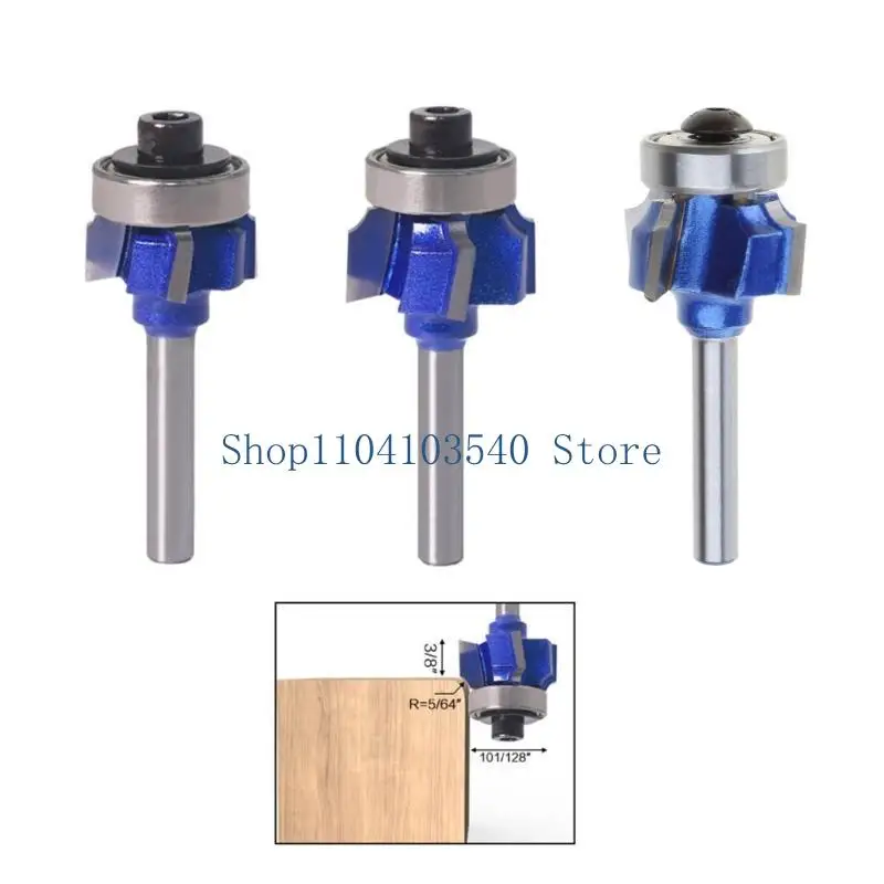 02DC 1/4" Shank Milling Cutter with Bearing Pvc Router Trimmer Woodworking Four Teeth Trimming Knife Bit WoodEdging
02DC 1/4" Shank Milling Cutter with Bearing Pvc Router Trimmer Woodworking Four Teeth Trimming Knife Bit WoodEdging