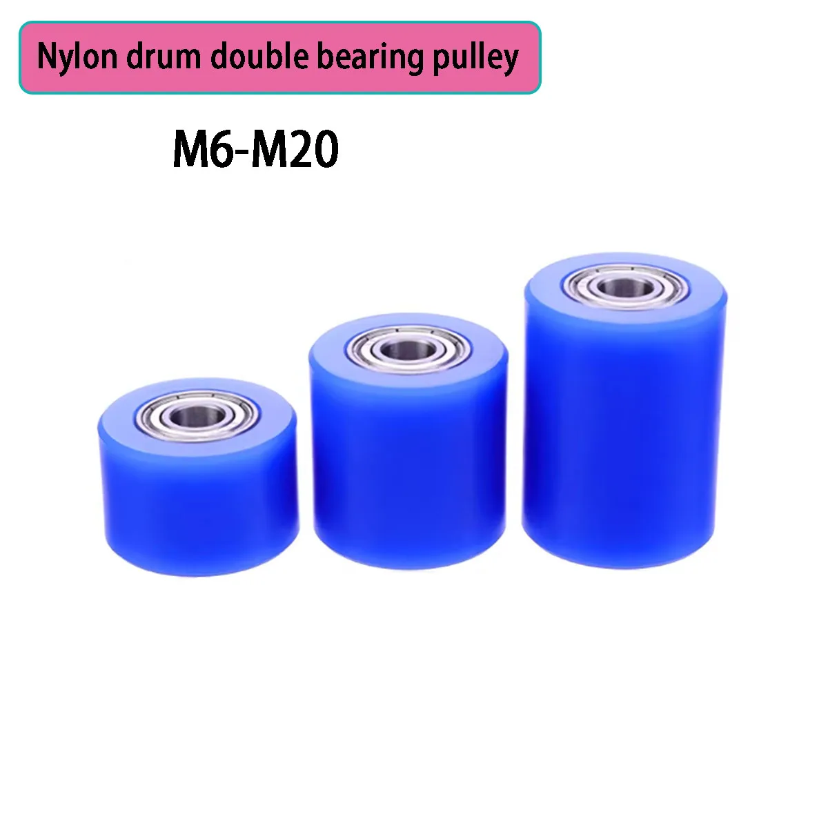 Nylon Roller Double Bearing Pulley Guide Wheel Unpowered Roller Conveyor Wheel Track Roller
Nylon Roller Double Bearing Pulley Guide Wheel Unpowered Roller Conveyor Wheel Track Roller