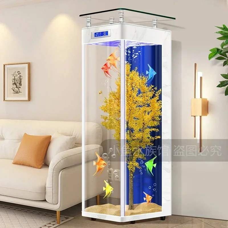 Light Luxury Fish Tank New Living Room Small Floor Vertical Fish Globe Change Water Ecological Aquarium
Light Luxury Fish Tank New Living Room Small Floor Vertical Fish Globe Change Water Ecological Aquarium