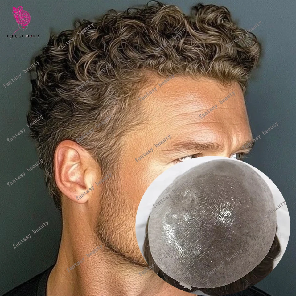 25mm Loose Curly Durable Thin Micro Skin 0.06mm Mans Wigs Undetected Hairline Blonde Brown Gray 1B80 HumanHair Vloop Men' Toupee
25mm Loose Curly Durable Thin Micro Skin 0.06mm Mans Wigs Undetected Hairline Blonde Brown Gray 1B80 HumanHair Vloop Men' Toupee