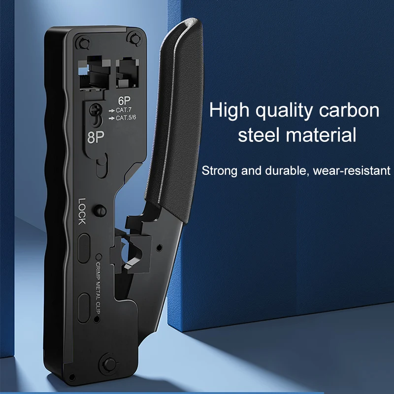 RJ45 CAT7 Crimping Tools Pliers Network Cat6 Cat5 Cable Crimper Wire Stripper Cutter Ethernet Clip Tongs RJ11/12 8P/6P
RJ45 CAT7 Crimping Tools Pliers Network Cat6 Cat5 Cable Crimper Wire Stripper Cutter Ethernet Clip Tongs RJ11/12 8P/6P