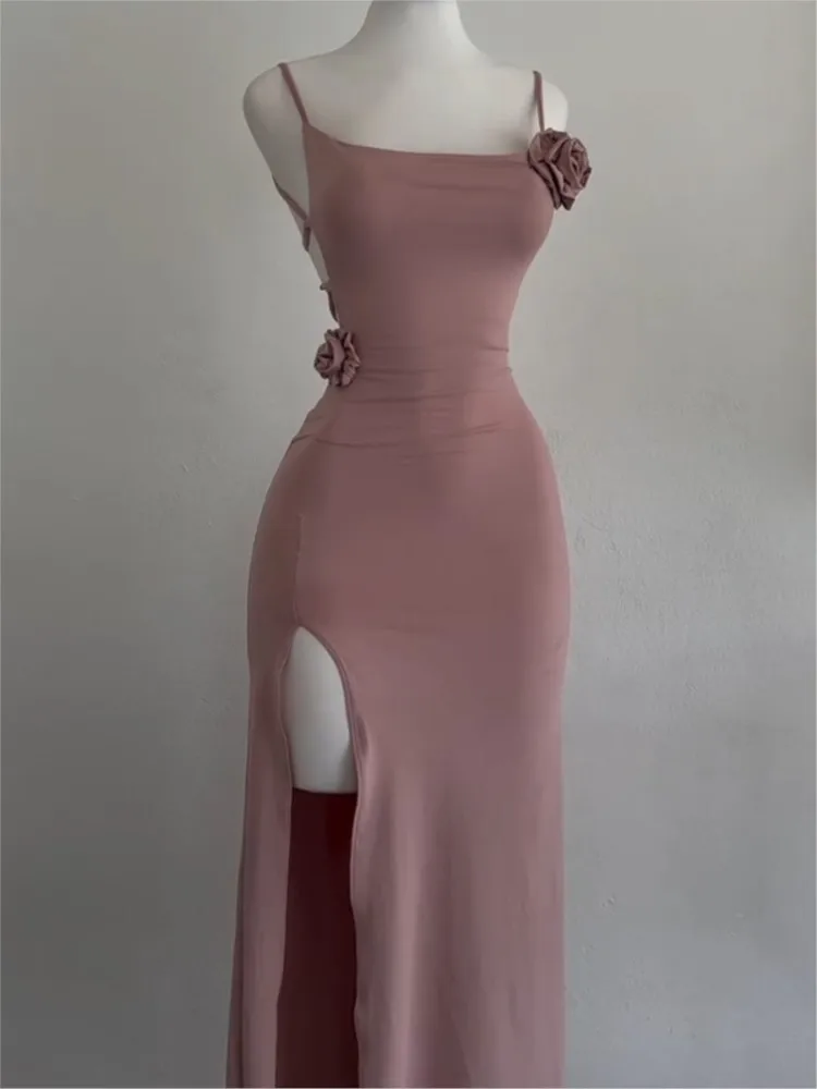 Sexy Backless Dress For Women Fashion Solid Spaghetti Strap Floral Package Hip Dresses Robe Femme Holiday Beach Party Clothes
Sexy Backless Dress For Women Fashion Solid Spaghetti Strap Floral Package Hip Dresses Robe Femme Holiday Beach Party Clothes