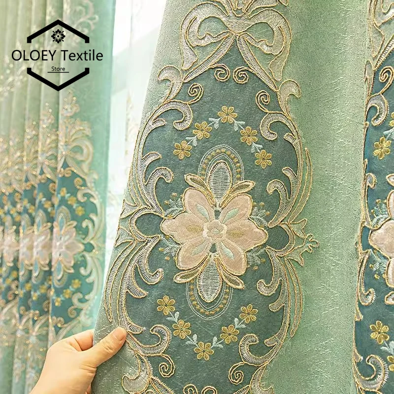 Luxury European Curtains for Living Room Bedroom Thickened Blackout Double Panel Elegant High End 3D Embroidered Drapes
Luxury European Curtains for Living Room Bedroom Thickened Blackout Double Panel Elegant High End 3D Embroidered Drapes