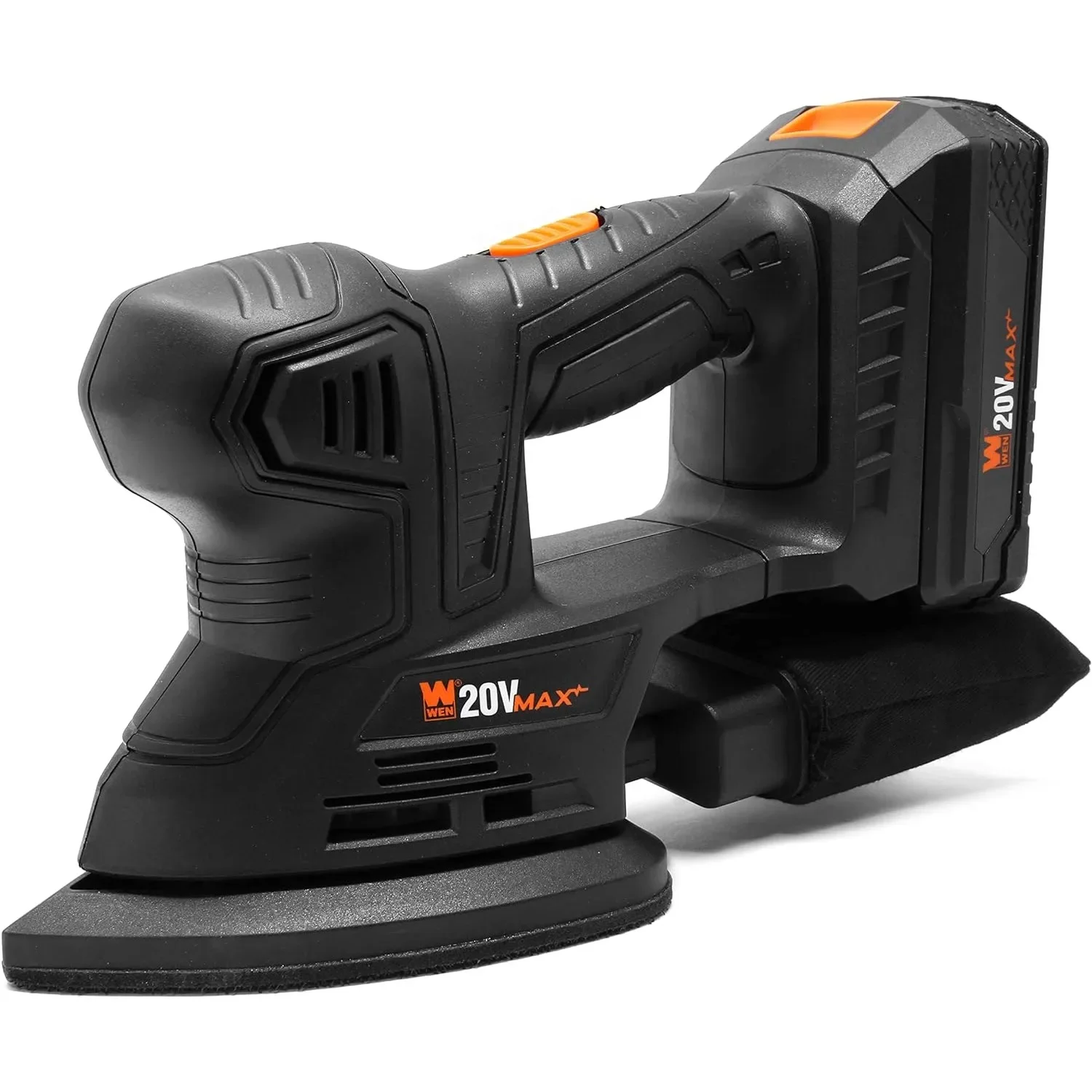 Cordless Palm Sander with 20V Max 2.0 Ah Lithium-Ion Battery and Charger (20401) Black
Cordless Palm Sander with 20V Max 2.0 Ah Lithium-Ion Battery and Charger (20401) Black