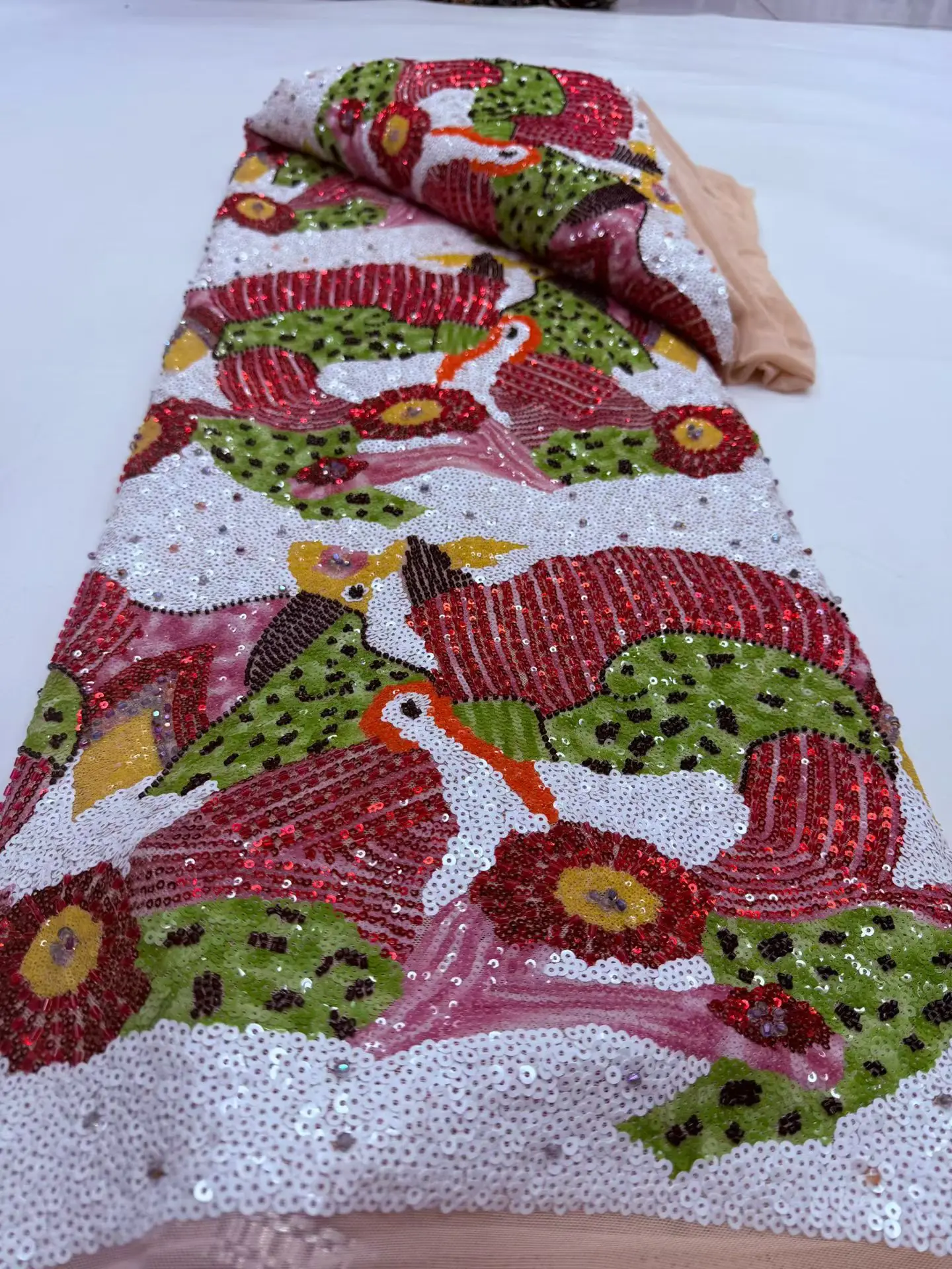 Nigerian Tulle with Sequins Embroidery, Lace Fabric, Beads, Stone Prom Dresses, Sewing, High Quality, 2026, DP0502 ,5Yards
Nigerian Tulle with Sequins Embroidery, Lace Fabric, Beads, Stone Prom Dresses, Sewing, High Quality, 2026, DP0502 ,5Yards