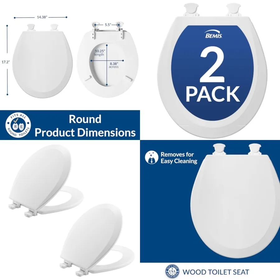 500EC 000 Toilet Seat, -Pack, White
500EC 000 Toilet Seat, -Pack, White