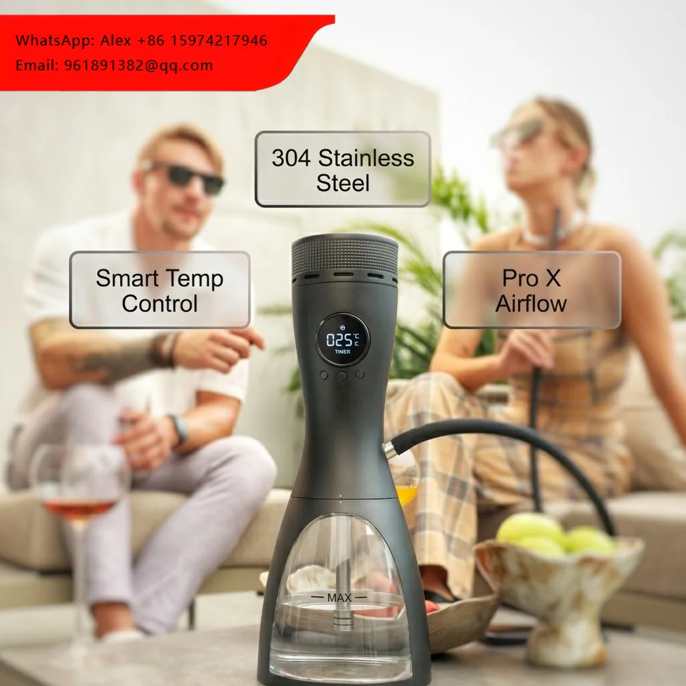 German Style Stainless Steel Hookah Black White Hookah Pro X Single Hose Luxury Durable Premium Hookah Shisha
German Style Stainless Steel Hookah Black White Hookah Pro X Single Hose Luxury Durable Premium Hookah Shisha
