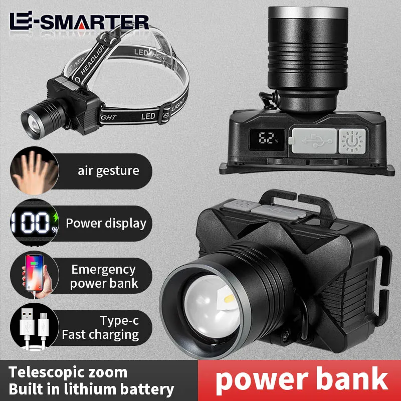 Rechargeable Portable Headlamp Super Bright Flashlight Light Waterproof Emergency Camping Cycling Searching LED Headlight 
Rechargeable Portable Headlamp Super Bright Flashlight Light Waterproof Emergency Camping Cycling Searching LED Headlight