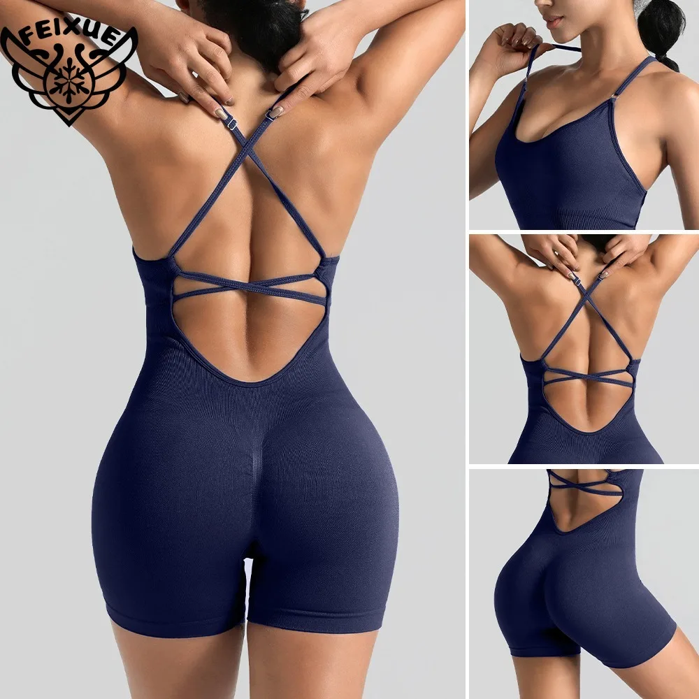 Sport Playsuit 2025 Sporty Jumpsuit Women Gym Fitness Overalls Backless Romper Summer Tracksuit Sportwear Red Blue Pink Green
Sport Playsuit 2025 Sporty Jumpsuit Women Gym Fitness Overalls Backless Romper Summer Tracksuit Sportwear Red Blue Pink Green
