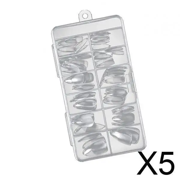 Artificial Nails 120PCS Portable Clear Nail Tips for Manicurist Nail Styling Birthday Holiday Gift
Artificial Nails 120PCS Portable Clear Nail Tips for Manicurist Nail Styling Birthday Holiday Gift