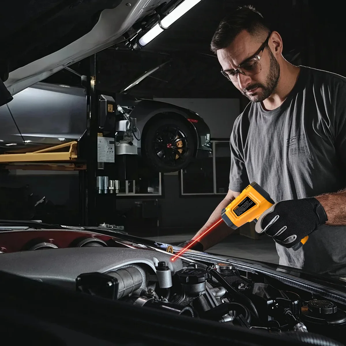 Car Digital Thermometer -58~1112°F Gauge Tool Automotive Non-Contact Temp GUN LCD Backlit For Car Repairing Overheating Diagnose
Car Digital Thermometer -58~1112°F Gauge Tool Automotive Non-Contact Temp GUN LCD Backlit For Car Repairing Overheating Diagnose