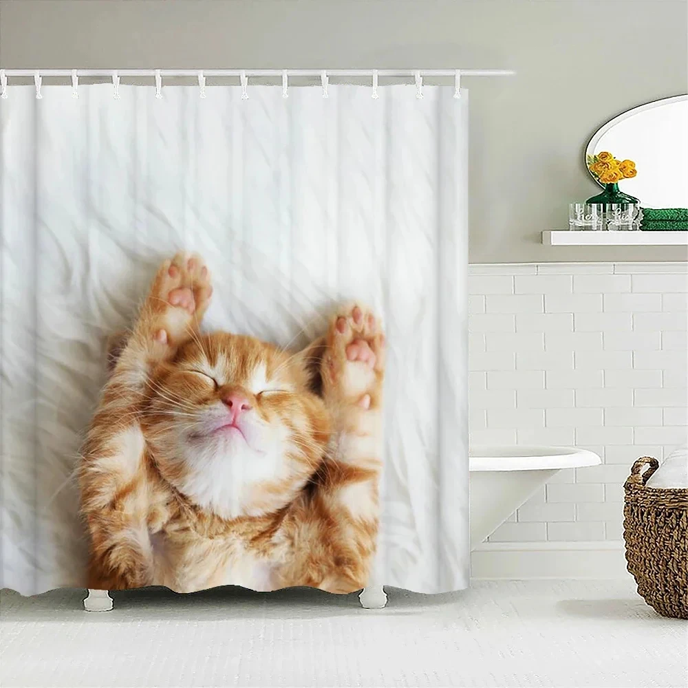 Cute And Funny Animal Pattern Shower Curtain, Waterproof Shower Curtain With Hooks, Decorative Bathtub Partition Curtain
Cute And Funny Animal Pattern Shower Curtain, Waterproof Shower Curtain With Hooks, Decorative Bathtub Partition Curtain