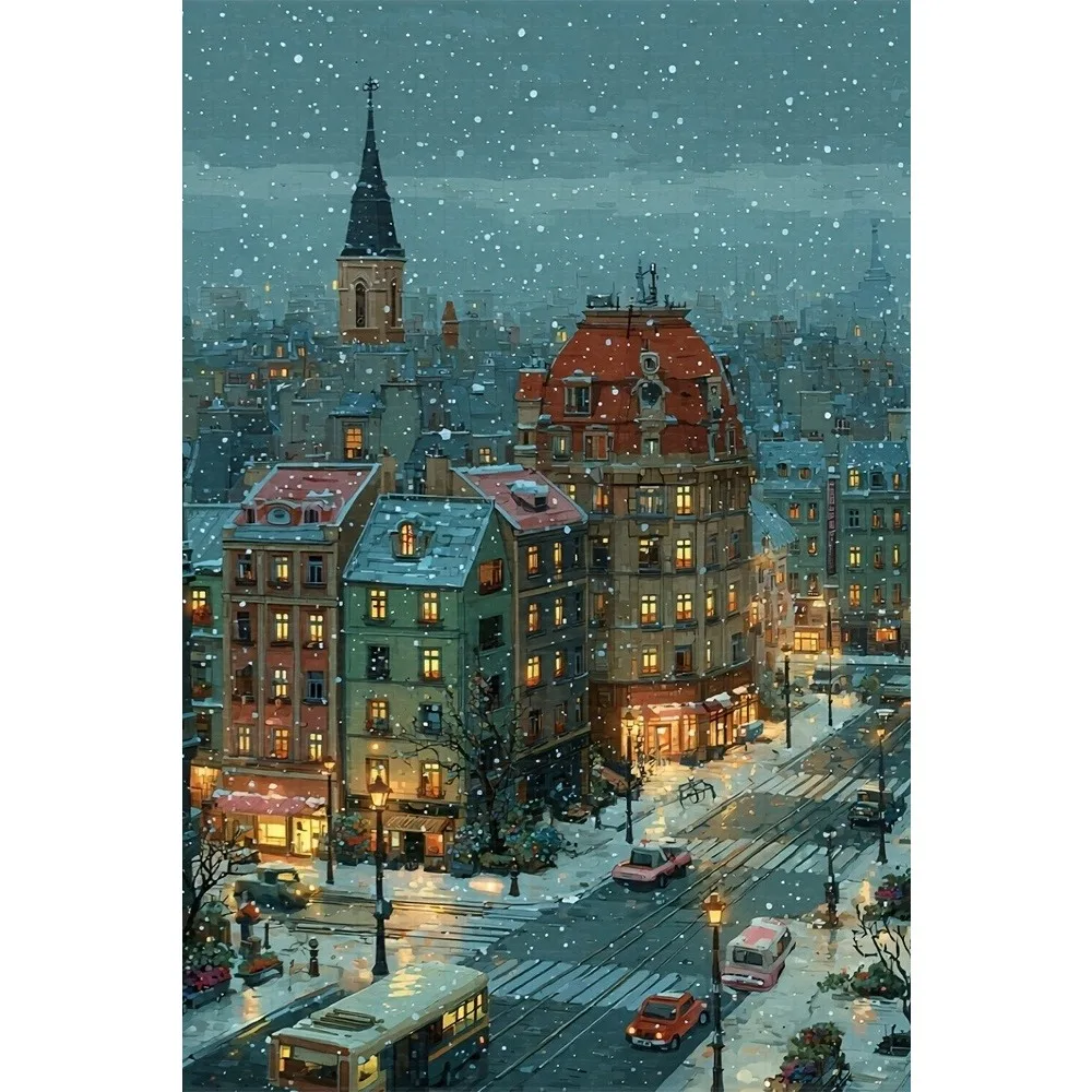 500/1000/1200/2000PCS Paper Puzzle Snowy City Night Scene Jigsaw DIY Modern Home Decor Holiday Gift Family Fun Puzzles
500/1000/1200/2000PCS Paper Puzzle Snowy City Night Scene Jigsaw DIY Modern Home Decor Holiday Gift Family Fun Puzzles