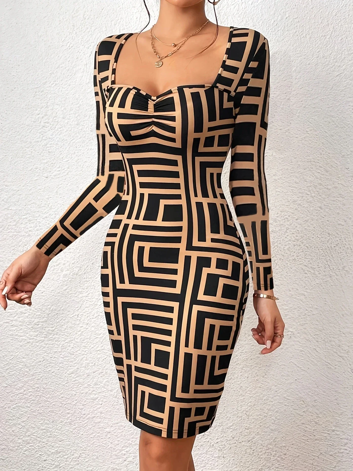 Spring Summer New Fashion Random Print Casual Waist Closing Long Sleeved Female Dress Wrapped Women Hip Skirt
Spring Summer New Fashion Random Print Casual Waist Closing Long Sleeved Female Dress Wrapped Women Hip Skirt
