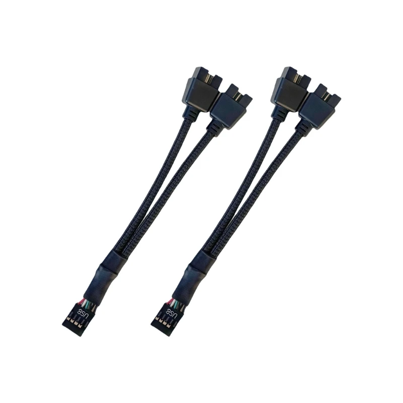 U55B Nylon Braided USB2.0 9Pin Extension Cable Double Port Splitter Shielded For PC Motherboards Line
U55B Nylon Braided USB2.0 9Pin Extension Cable Double Port Splitter Shielded For PC Motherboards Line