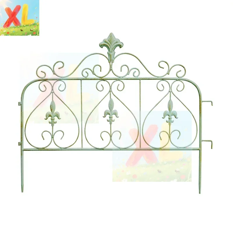 American yard wrought iron small fence guardrail decoration garden courtyard fence climbing vine shelf kindergarten outdoor
American yard wrought iron small fence guardrail decoration garden courtyard fence climbing vine shelf kindergarten outdoor