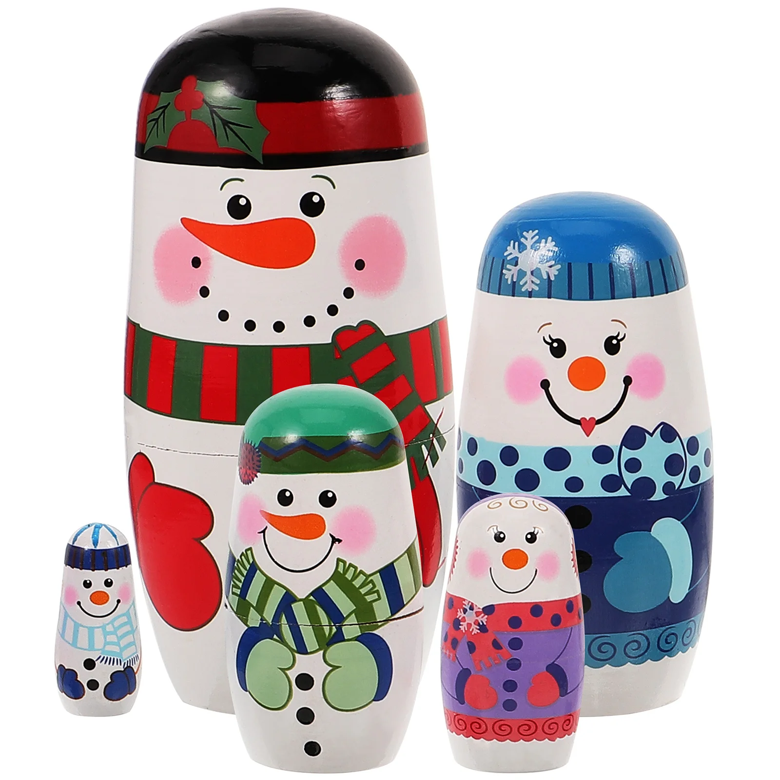 Snowman Pattern Russian Nesting Xmas Matryoshka Dolls Wooden Toy Home Decoration Jesus Bamboo Children Craft Gift
Snowman Pattern Russian Nesting Xmas Matryoshka Dolls Wooden Toy Home Decoration Jesus Bamboo Children Craft Gift
