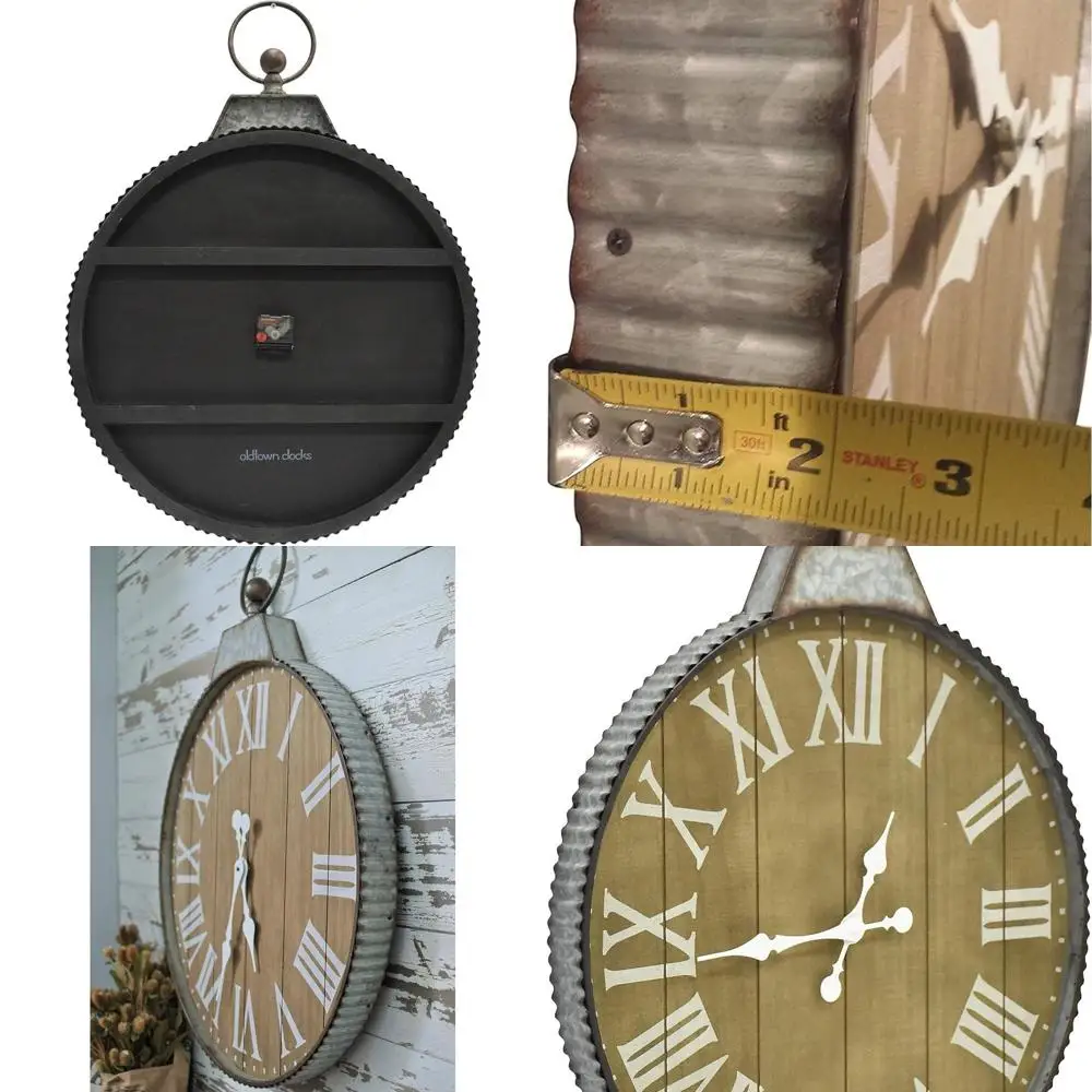 Винтажные настенные часы для фермерского дома 29x24 с подвесным кольцом, стиль кантри
Винтажные настенные часы для фермерского дома 29x24 с подвесным кольцом, стиль кантри