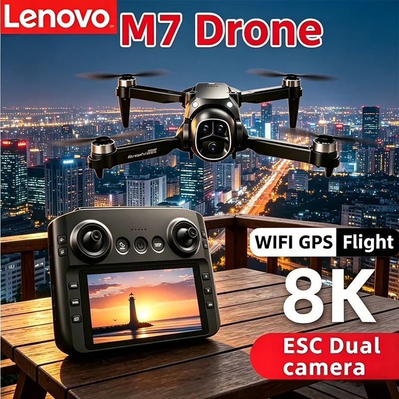 Lenovo M7 RC 8K Drone HD Dual Camera Professional Aerial Photography Quadcopter Portable Foldable Remote Control Aircraft WiFi
Lenovo M7 RC 8K Drone HD Dual Camera Professional Aerial Photography Quadcopter Portable Foldable Remote Control Aircraft WiFi