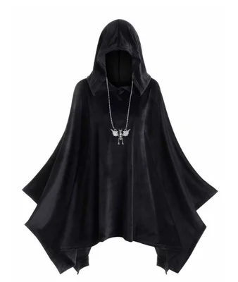 Unisex Velvet Bat Style Hooded Coat Medium Length Halloween Cowl Neck Long Outerwear No Zipper Dance Shoulder Wrap Polyester
Unisex Velvet Bat Style Hooded Coat Medium Length Halloween Cowl Neck Long Outerwear No Zipper Dance Shoulder Wrap Polyester