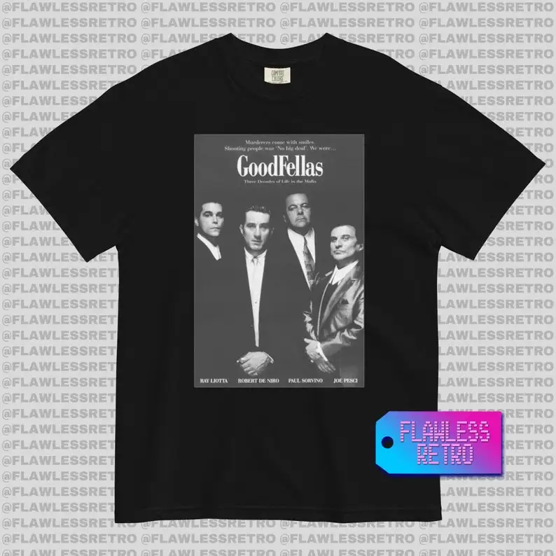 GOODFELLAS Retro Movie Poster T shirt Vintage Tees Retro Vintage Vintage Movie Poster T Shirt Retro Movie Poster
GOODFELLAS Retro Movie Poster T shirt Vintage Tees Retro Vintage Vintage Movie Poster T Shirt Retro Movie Poster