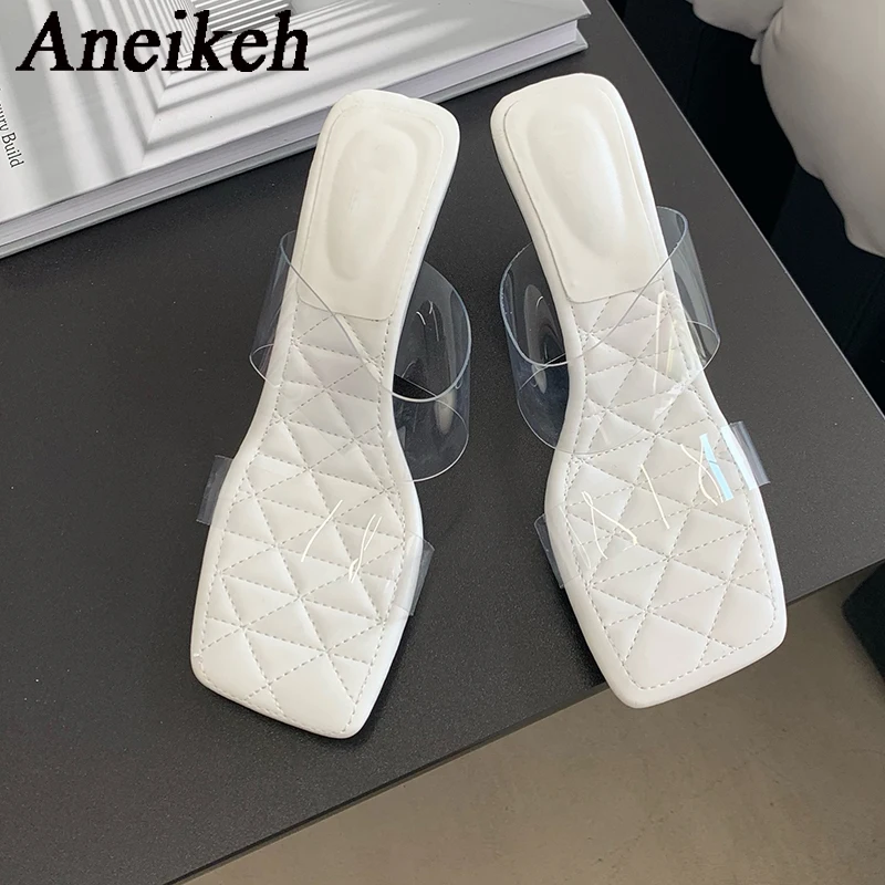Aneikeh сексуальные прозрачные ПВХ Прошитые высокие каблуки 2024 женские летние удобные сандалии с квадратным носком на тонком каблуке офисные и деловые туфли
Aneikeh сексуальные прозрачные ПВХ Прошитые высокие каблуки 2024 женские летние удобные сандалии с квадратным носком на тонком каблуке офисные и деловые туфли