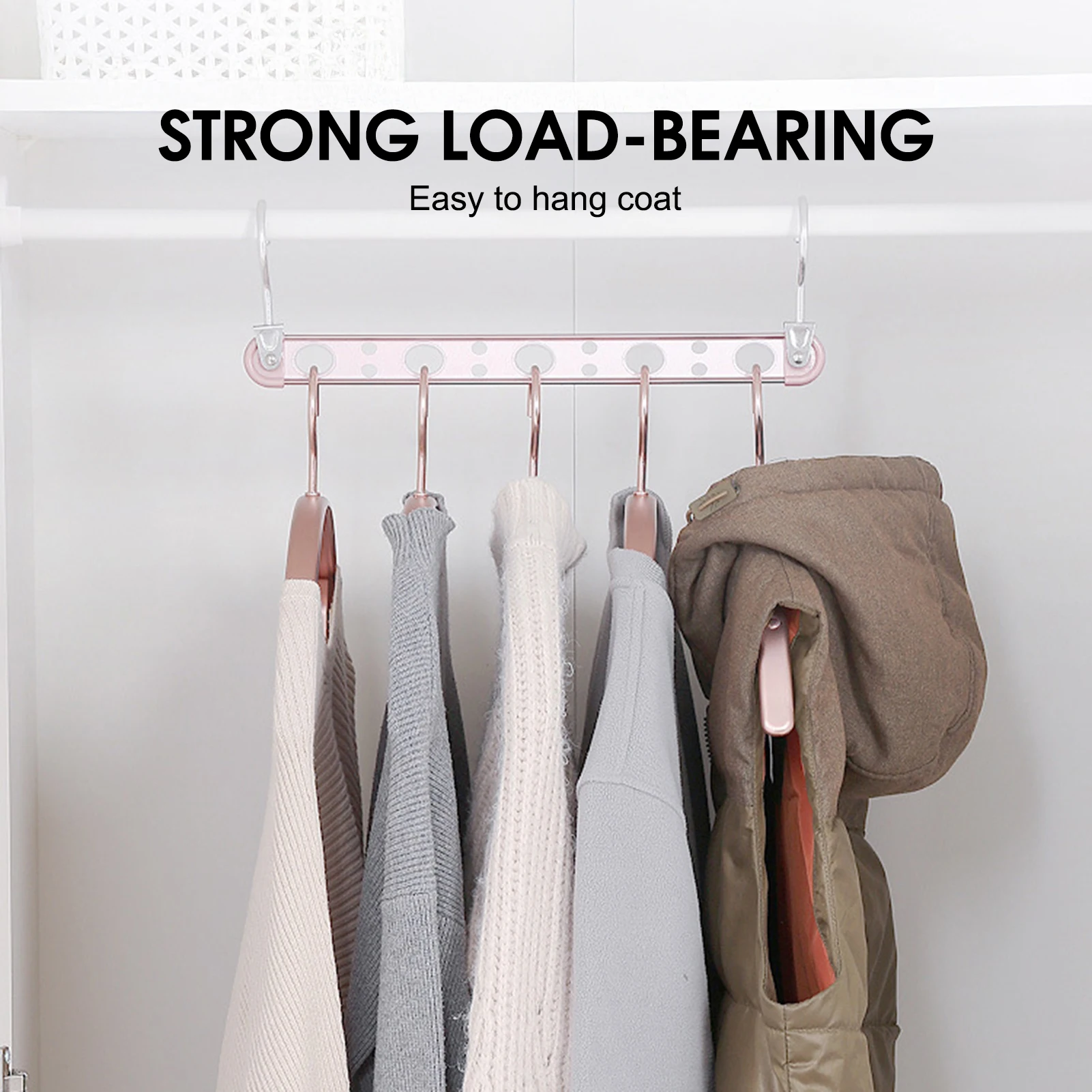 9 Holes Wardrobe Storage Hook Heavy Duty Aluminum Alloy Organizer Rack Space Saving Clothes Dress Pants Storing Hooks 12x38cm
9 Holes Wardrobe Storage Hook Heavy Duty Aluminum Alloy Organizer Rack Space Saving Clothes Dress Pants Storing Hooks 12x38cm