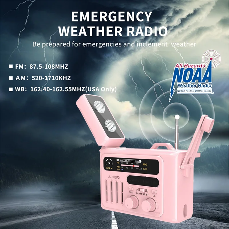 A32T-Solar Hand Crank Radio Outdoor Solar Hand Crank Radio Portable AM/FM/NOAA Radio Bluetooth Speaker With LED Reading Lamp Pin
A32T-Solar Hand Crank Radio Outdoor Solar Hand Crank Radio Portable AM/FM/NOAA Radio Bluetooth Speaker With LED Reading Lamp Pin