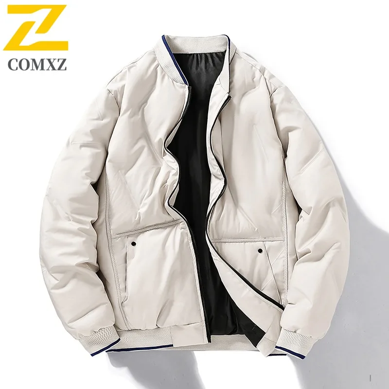 COMXZ Men Stand Collar Baseball Jacket Autumn Winter Ins Hong Kong Style Trendy Loose Cotton Coat Daily Wear Thermal Outerwear
COMXZ Men Stand Collar Baseball Jacket Autumn Winter Ins Hong Kong Style Trendy Loose Cotton Coat Daily Wear Thermal Outerwear