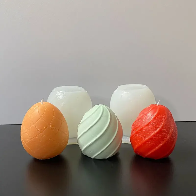 Easter Diamond Checked Egg Candle Mold DIY Aromatherapy Fragrance Expander Stone Whirlwind Egg Plaster Mold
Easter Diamond Checked Egg Candle Mold DIY Aromatherapy Fragrance Expander Stone Whirlwind Egg Plaster Mold