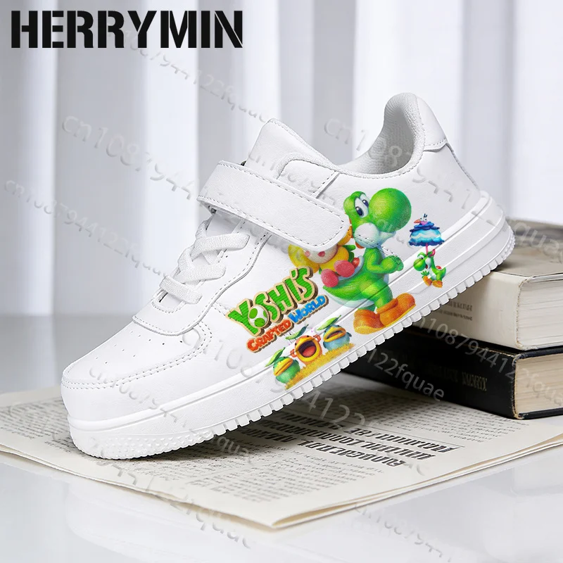 Unisex Game Character Yoshi Popular Green Print 7-18 Year Old Children Shoes Fashion White Walking Sneaker Gift for Him
Unisex Game Character Yoshi Popular Green Print 7-18 Year Old Children Shoes Fashion White Walking Sneaker Gift for Him