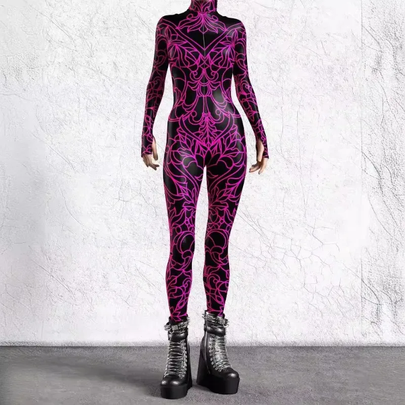 Halloween Shows Men Women Performance Zentai Suit Cyber Punk Art Irregular Lines Jumpsuit Holiday Party Cosplay Bodysuit Costume
Halloween Shows Men Women Performance Zentai Suit Cyber Punk Art Irregular Lines Jumpsuit Holiday Party Cosplay Bodysuit Costume