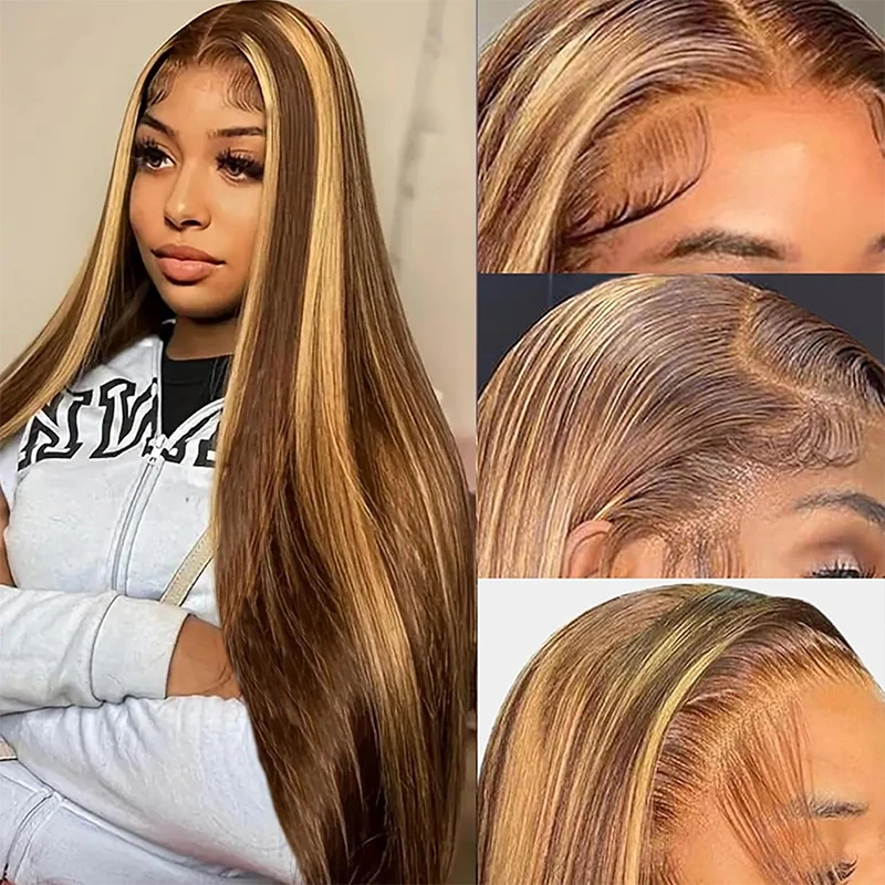 13x6 Highlight Ombre Lace Front Wig Human Hair 4/27 Colored Straight Human Hair 32Inch Honey Blonde Lace Front Wigs Human Hair
13x6 Highlight Ombre Lace Front Wig Human Hair 4/27 Colored Straight Human Hair 32Inch Honey Blonde Lace Front Wigs Human Hair